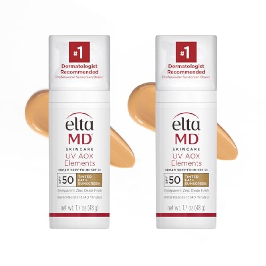 Spf 50 Sunscreen - ครีมกันแดดสำหรับผิวแพ้ง่ายและผิวแห้ง: มิเนอรัล, มีสี, SPF 50, อุดมด้วยสารต้านอนุมูลอิสระ,