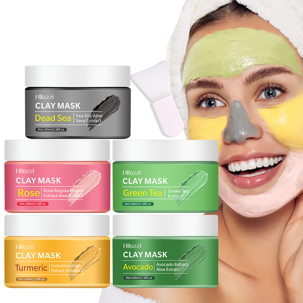 Mud Mask Kaolin - 100ml Rose Facial Cleansing Mud Mask