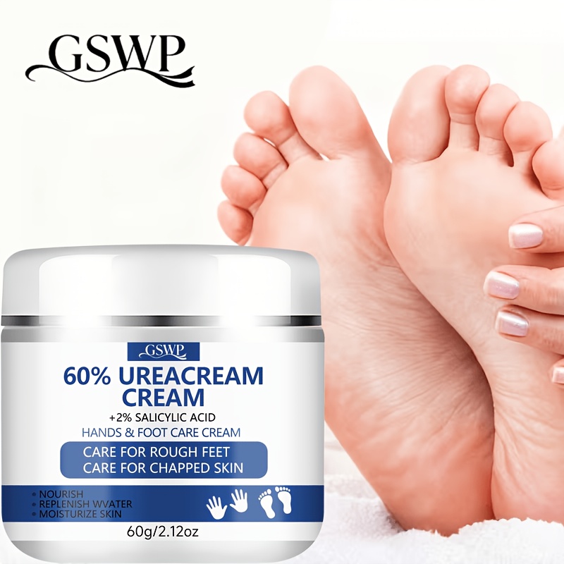Urea Foot Cream - GSWP ครีมทามือและเท้า ยูเรีย 60% ช่วยฟื้นฟูผิวหยาบกร้านแตกเป็นขุย ให้ผิวเนียนนุ่มและอ่อนโยน