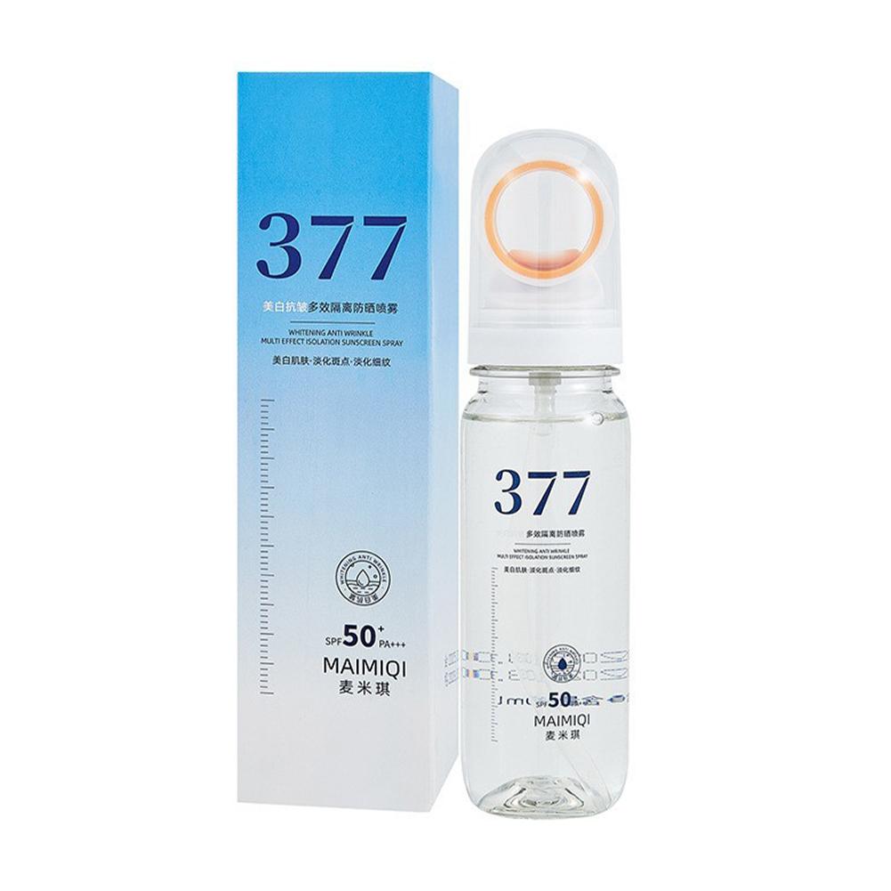 Spf 50 Sunscreen - สเปรย์กันแดดขนาดพกพา 377 ซันสกรีนมิสท์ SPF50+ ช่วยให้ผิวขาวกระจ่างใสและลดเลือนริ้วรอย
