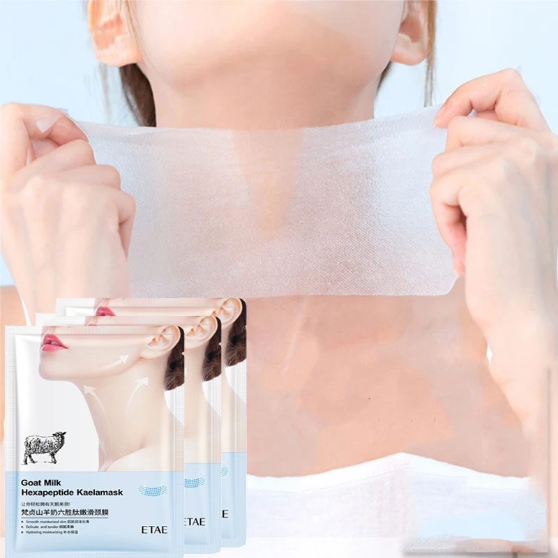 Skincare X Beauty - นมแพะ Six Peptides คอหน้ากากคอลลาเจนกระชับคอ skincare Mask