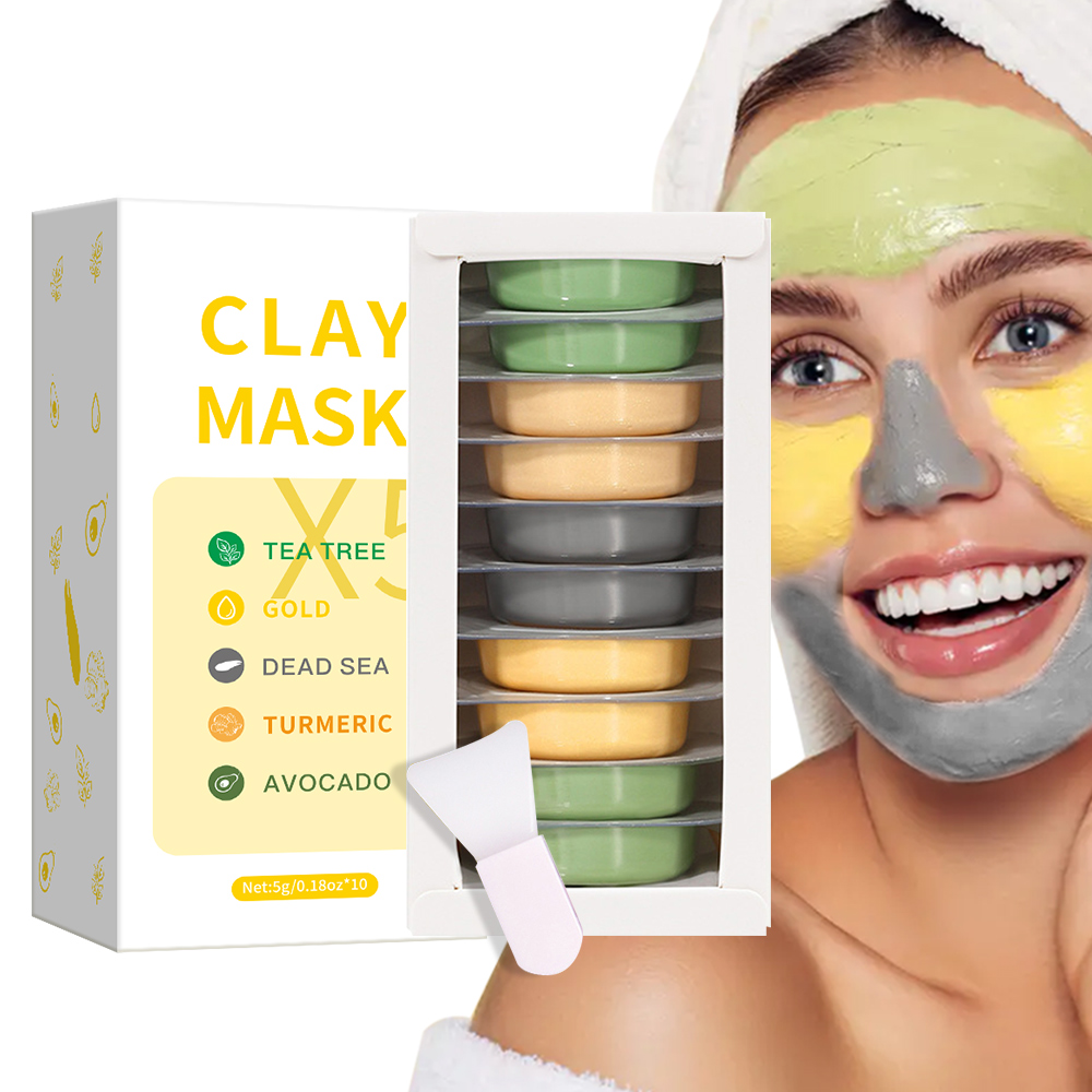 Mud Mask Kaolin - 5g * 10pcs Clay Mud Mask