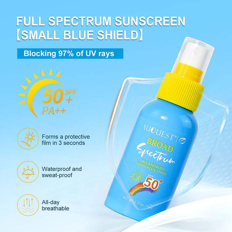 Spf 50 Sunscreen - สเปรย์กันแดดสำหรับผิวหน้าและผิวกาย SPF 50 ควบคุมความมัน ลดเมลานิน ป้องกันแสงแดด