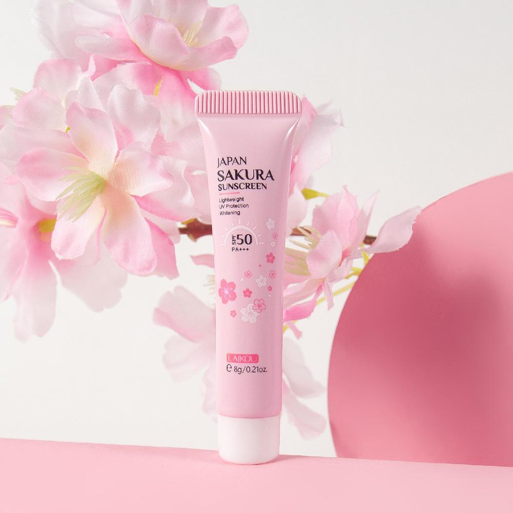 Spf 50 Sunscreen - ซากุระครีมกันแดดไวท์เทนนิ่งครีมป้องกันรังสียูวีให้ความชุ่มชื้นบำรุงผิวหน้าครีมกันแดด SPF50 ควบคุมความมันผิว G7J8