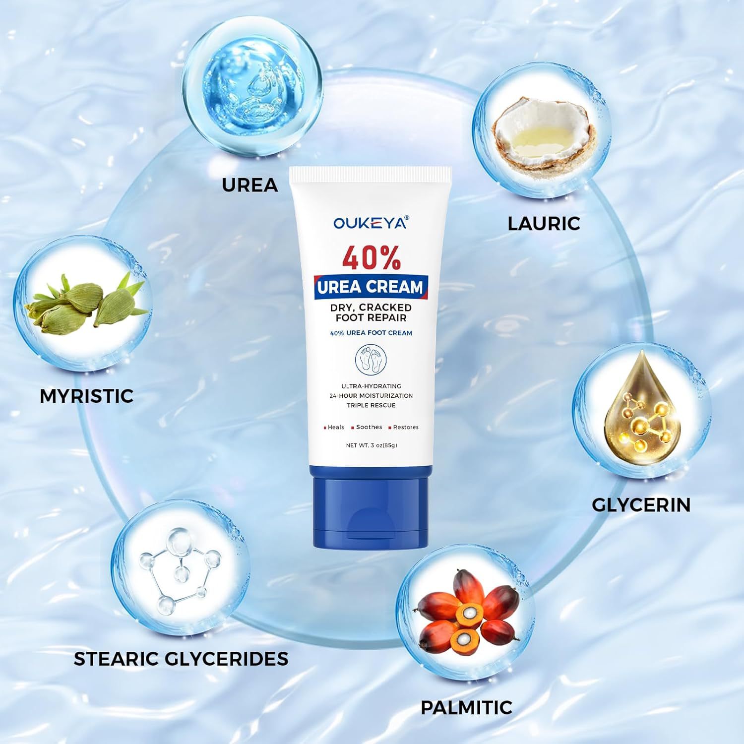 ครีมทาเท้าอูเควย่า ยูเรียธรรมช - Urea Foot Cream บทวิจารณ์และราคา