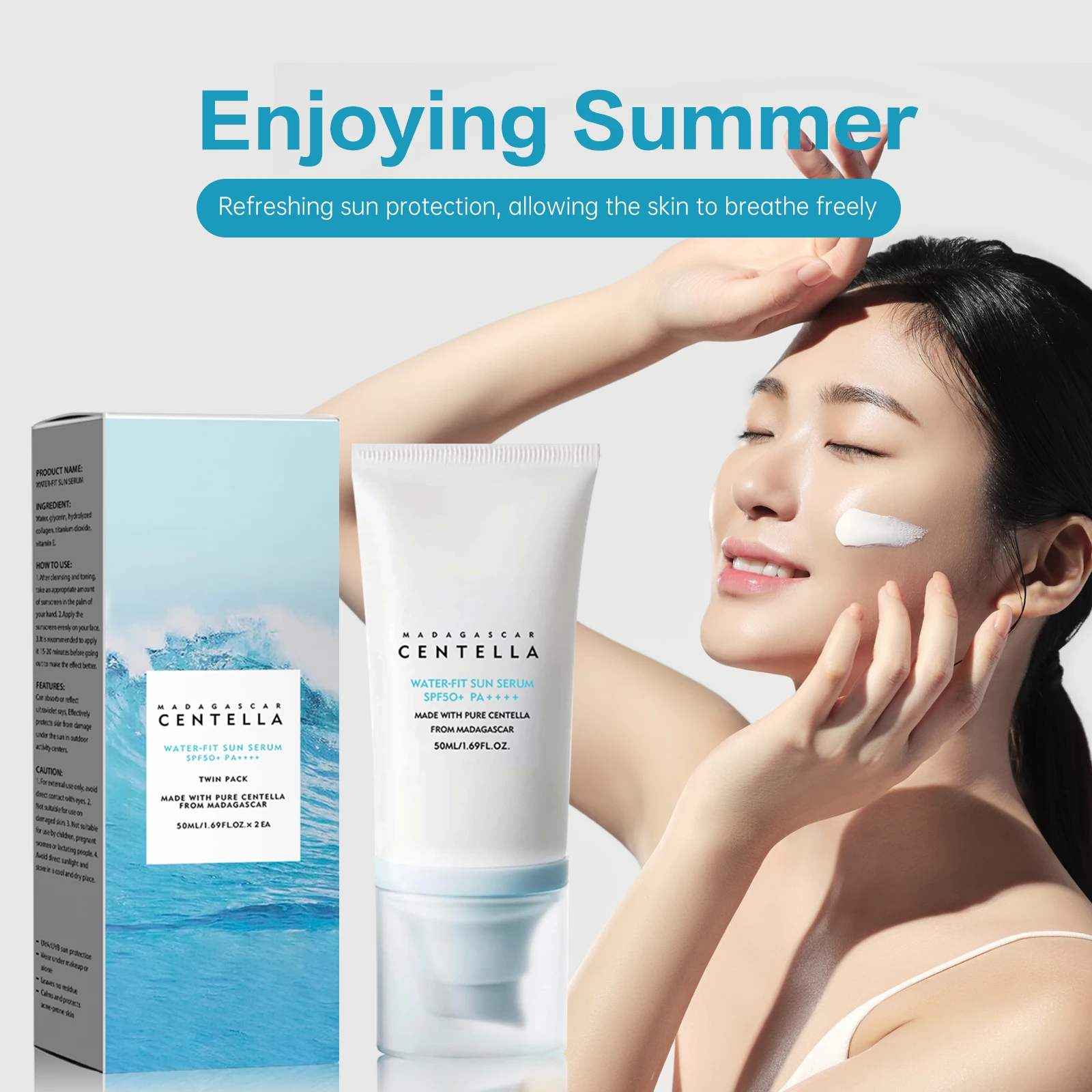 2/1 ชิ้นครีมกันแดด SPF50+ เซนเ - Spf 50 Sunscreen บทวิจารณ์และราคา