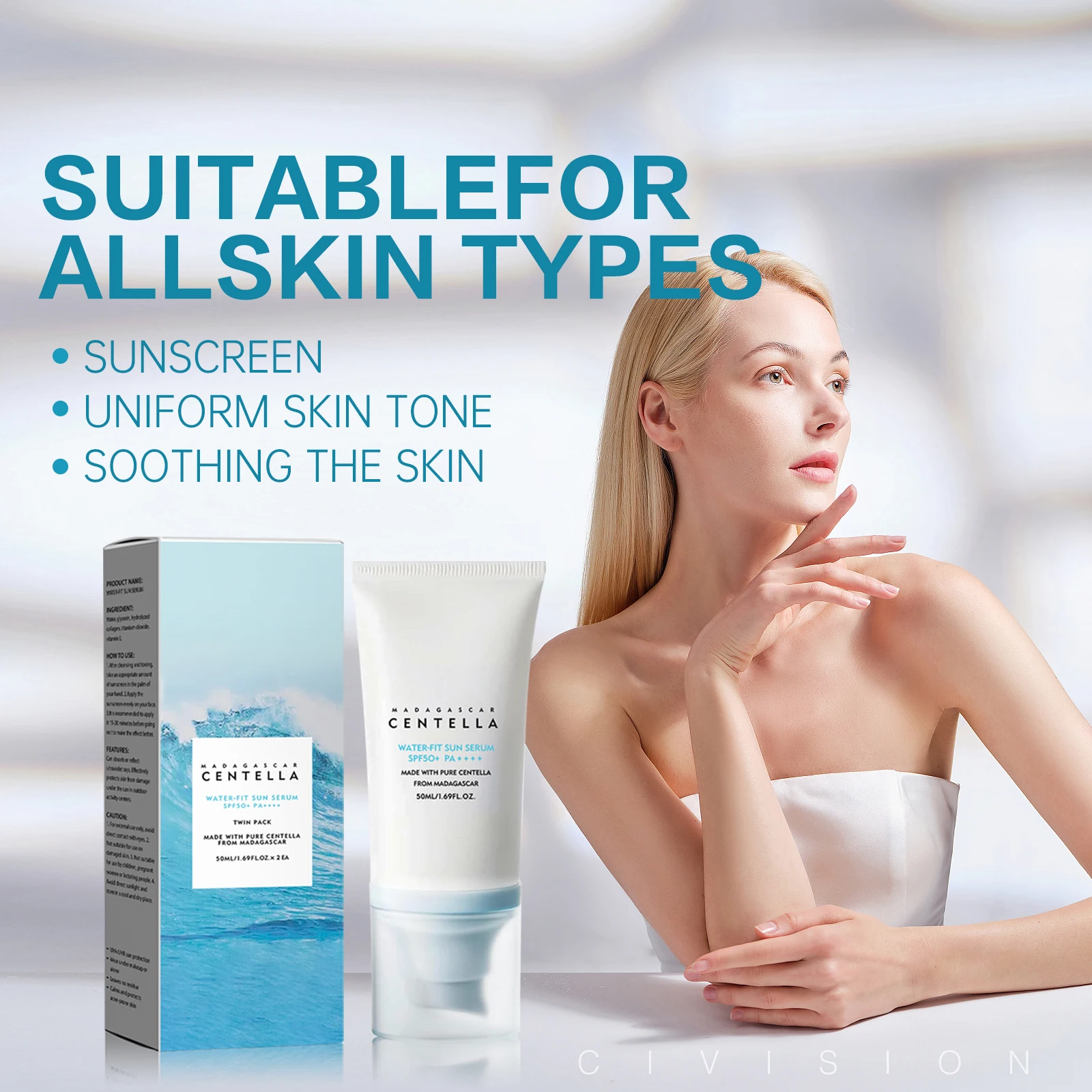 2/1 ชิ้นครีมกันแดด SPF50+ เซนเ - Spf 50 Sunscreen บทวิจารณ์และราคา