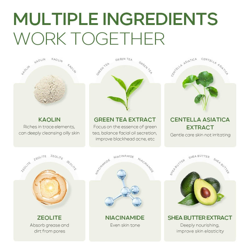 ชาเขียวใบหน้าทําความสะอาดลึกโค - Mud Mask Kaolin บทวิจารณ์และราคา