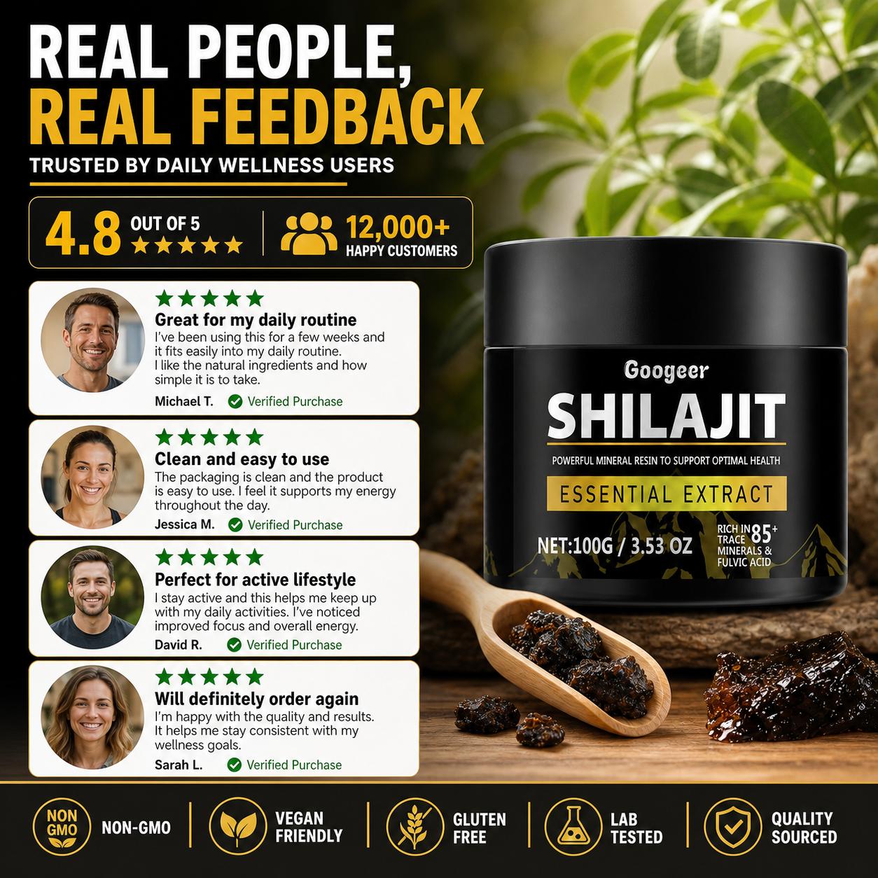 ผงสกัดกูเกอร์ ชิลาจิต กรดฟุลวิ - Licorice Root Extract บทวิจารณ์และราคา